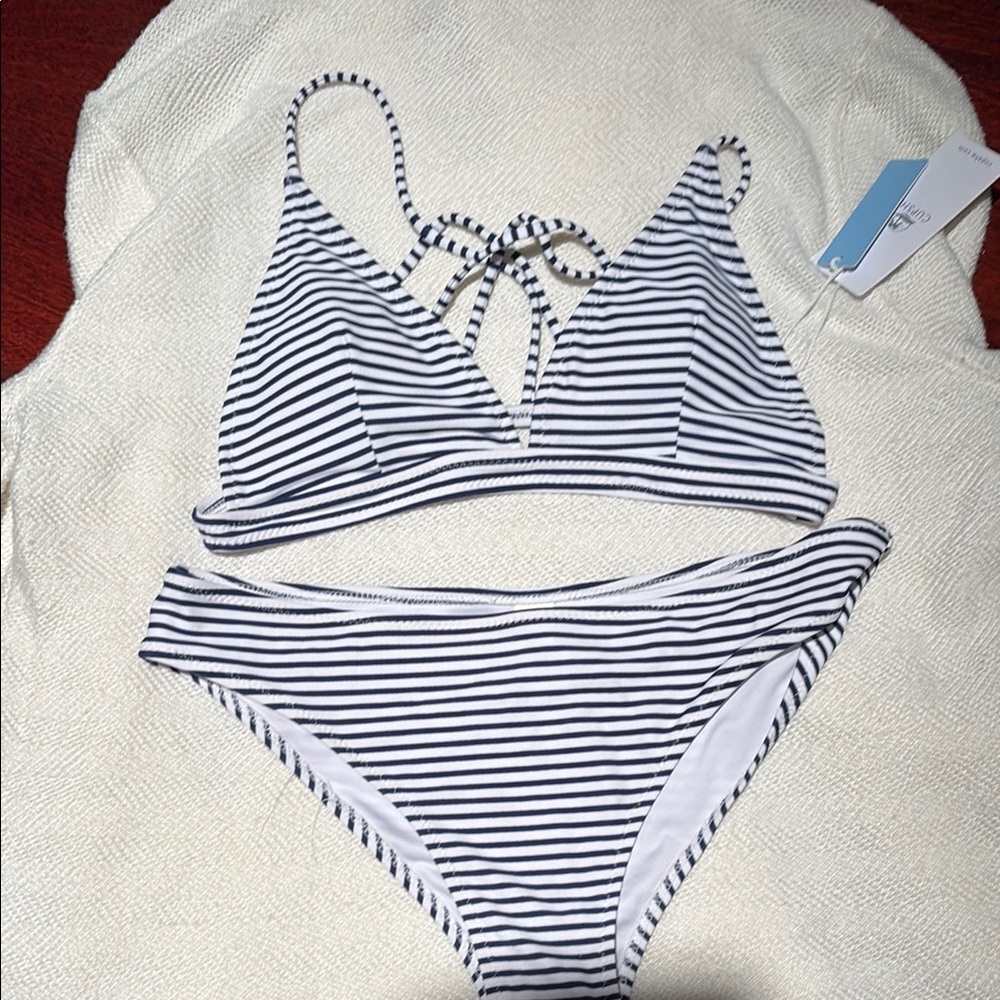 Striped Bikini Set